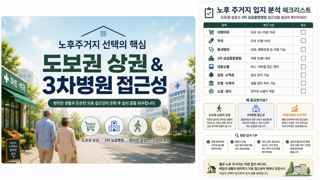 ChatGPT Image 노후 주거지 선택요건 체크리스트