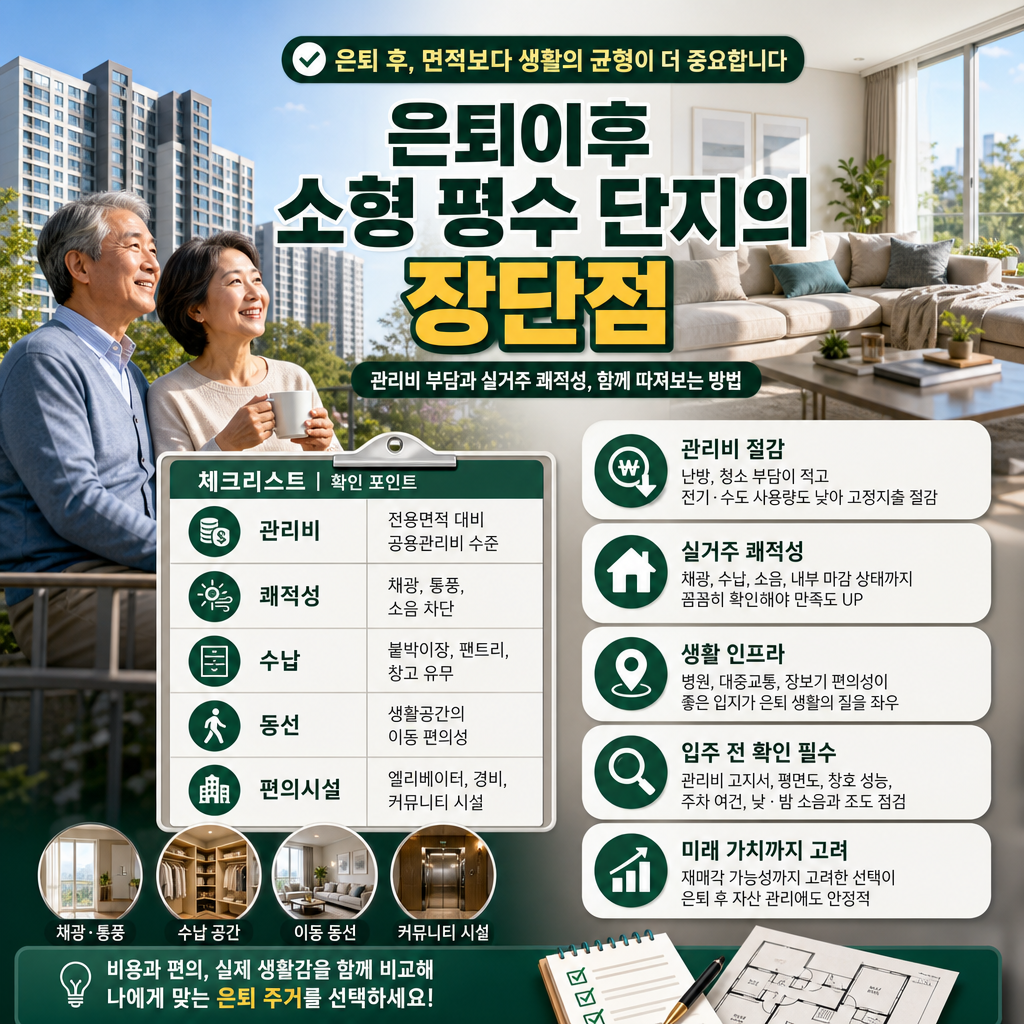 Small-scale apartment complex for retirees, offering easier management, safety, convenience, and lasting value