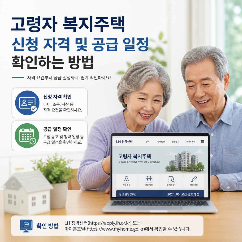 고령자 복지주택 신청 자격