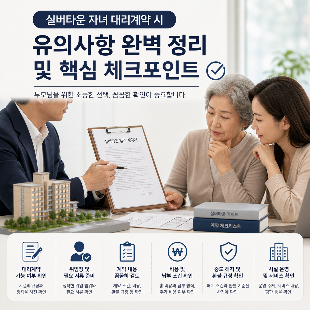 실버타운 대리계약 